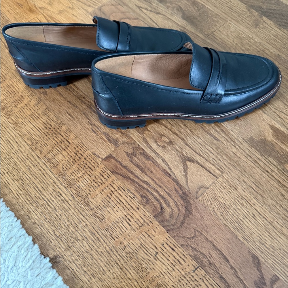 Madewell - The Corinne Lugsole Loafers - Black - size 9 - Picture 4 of 6